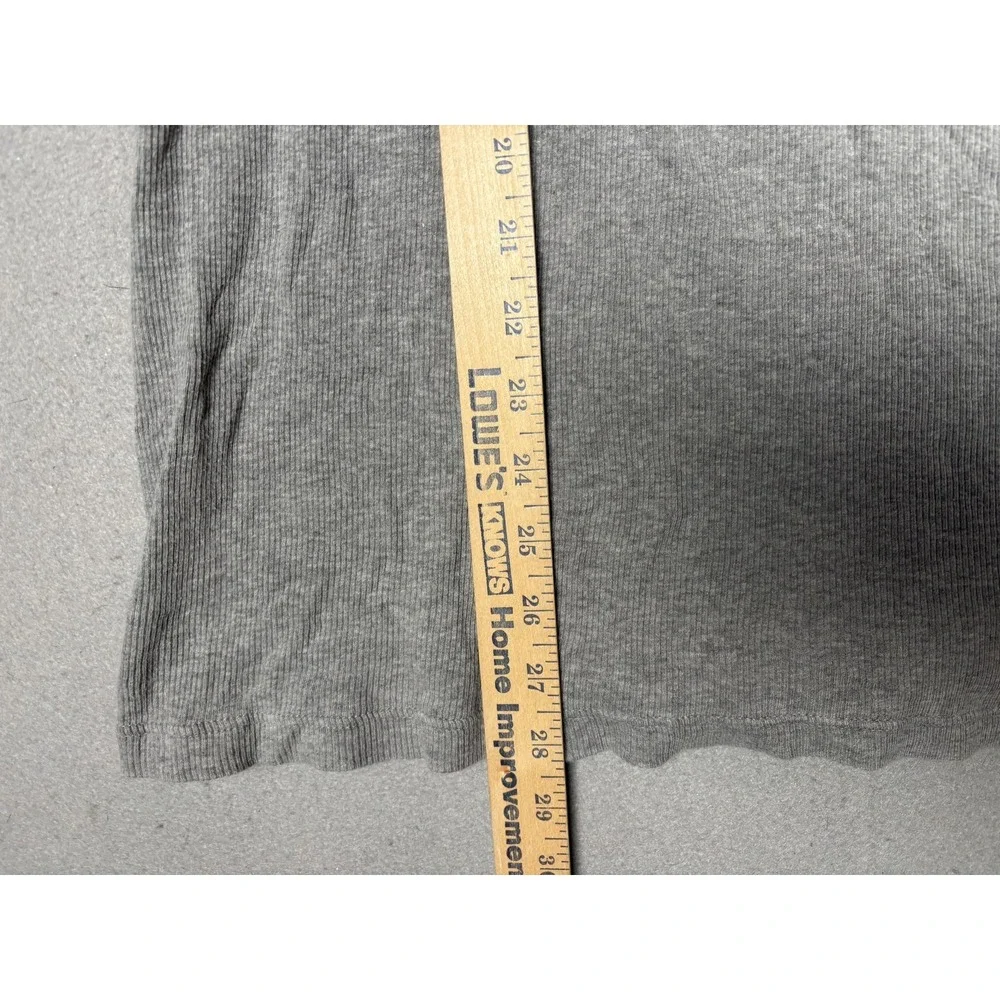 Vintage Polo Ralph Lauren Shirt‎ Mens Large Gray Ribbed Crewneck Cotton Knit Tee
